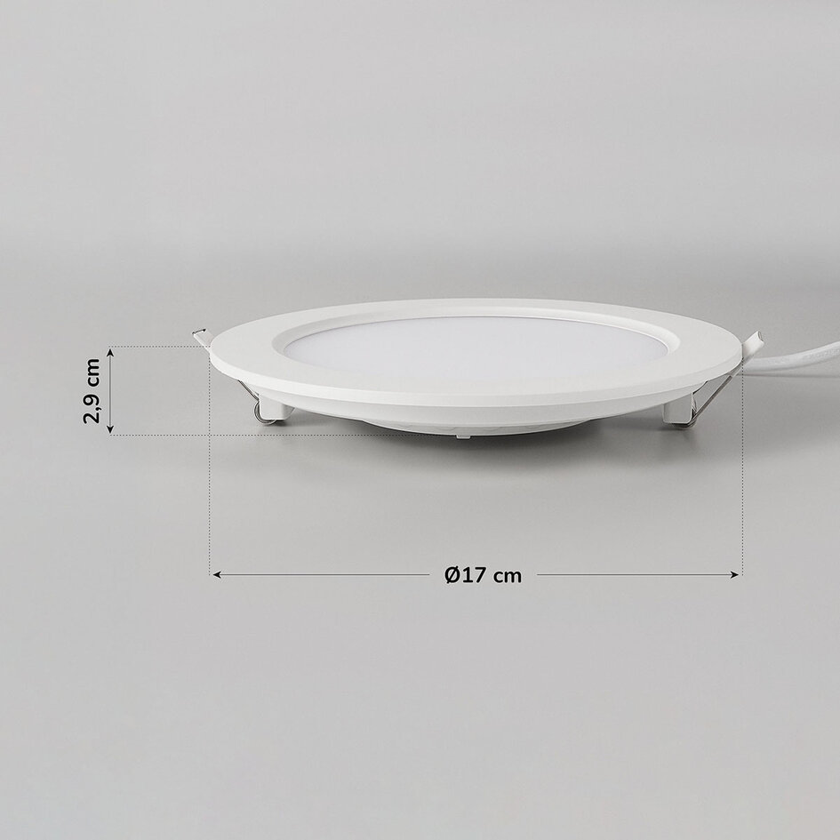 12W ronde LED downlight met aanpasbare kleurtemperatuur - Ø170mm