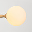 Design hanglamp Aster - beige met melkwit glas, 6-lichts