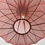 Plafondlamp Ecruva met terra roze stoffen kap