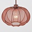 Verstelbare wandlamp Flera - ronde terra roze stoffen kap