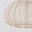Verstelbare wandlamp Brandel - ronde lichtbeige stoffen kap