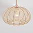 Verstelbare wandlamp Brandel - ronde lichtbeige stoffen kap