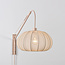 Verstelbare wandlamp Brandel - ronde lichtbeige stoffen kap
