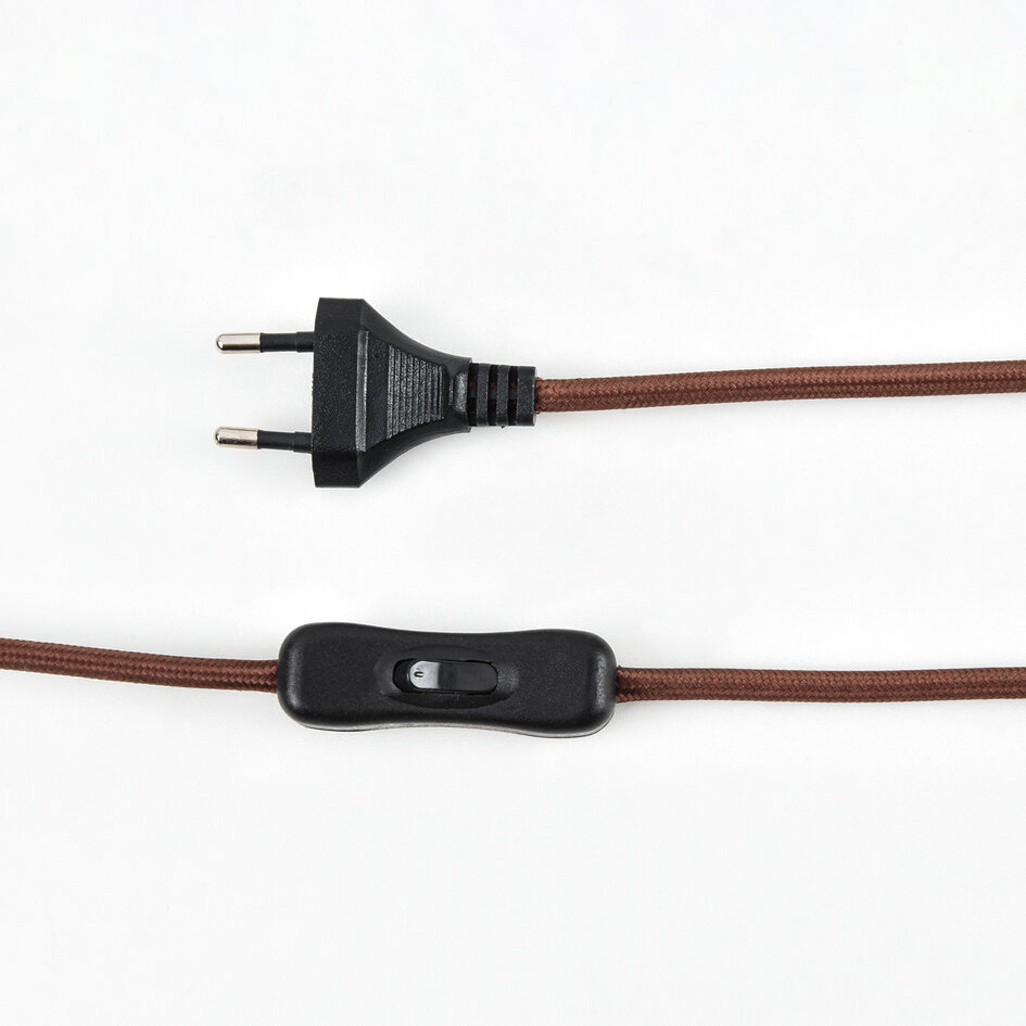 Verstelbare wandlamp Brandel - ronde terra roze stoffen kap