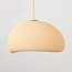 5-lichts Wabi Sabi hanglamp Klori zandbeige steeneffect