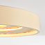 3-staps dimbare plafondlamp Cercul met geïntegreerde LED en steeneffect - beige