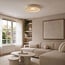 3-staps dimbare plafondlamp Cercul met geïntegreerde LED en steeneffect - beige