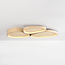 Plafondlamp Elpisie met 3-staps dimbare LED en steeneffect - beige