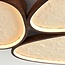 Plafondlamp Elipsie met 3-staps dimbare LED en steeneffect - walnootlook