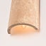 Wandlamp Travine van travertin (natuursteen)