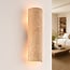 Wandlamp Travine van travertin (natuursteen)