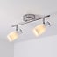 Moderne plafondspot zilver, 2-lichts - Crystal (E14 fitting)
