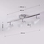 Moderne plafondspot zilver, 3-lichts - Kali (E14 fitting)