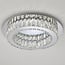 3-staps dimbare plafondlamp Diamond - kristal met chroom