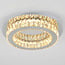 3-staps dimbare plafondlamp Diamond - kristal met chroom