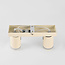 Plafondspot Dotto met 2 draaibare spots in lichtbeige