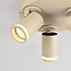 3-lichts plafondspot Focalo met draaibare spots in lichtbeige