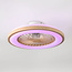 Plafondventilator met aanpasbare kleurtemperatuur en stereffect houtlook - Starry