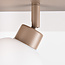 Plafondlamp Vano met 3 draaibare lichtpunten - zandbeige met melkwit glas