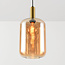 Hanglamp Sofito goud met amber glas