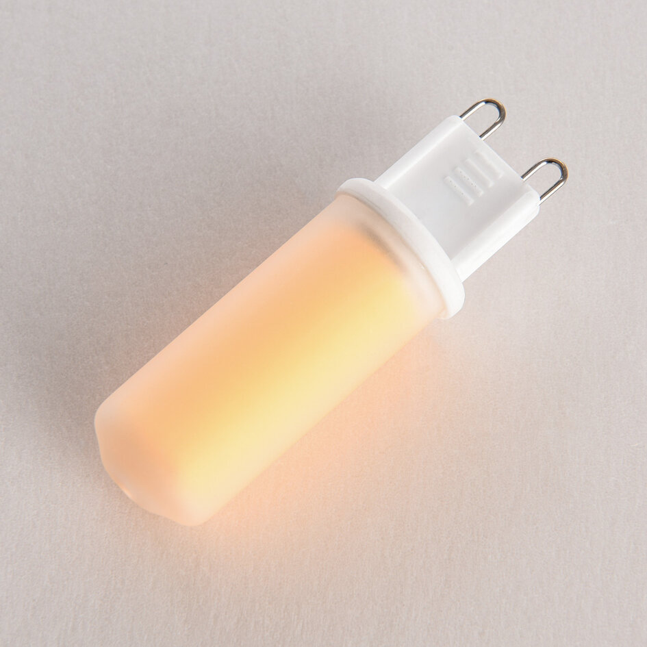 Dimbare G9 LED spot, mat glas, 2700K, 4,2W