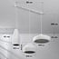 Moderne hanglamp wit in Wabi Sabi stijl, 3-lichts - Kaze