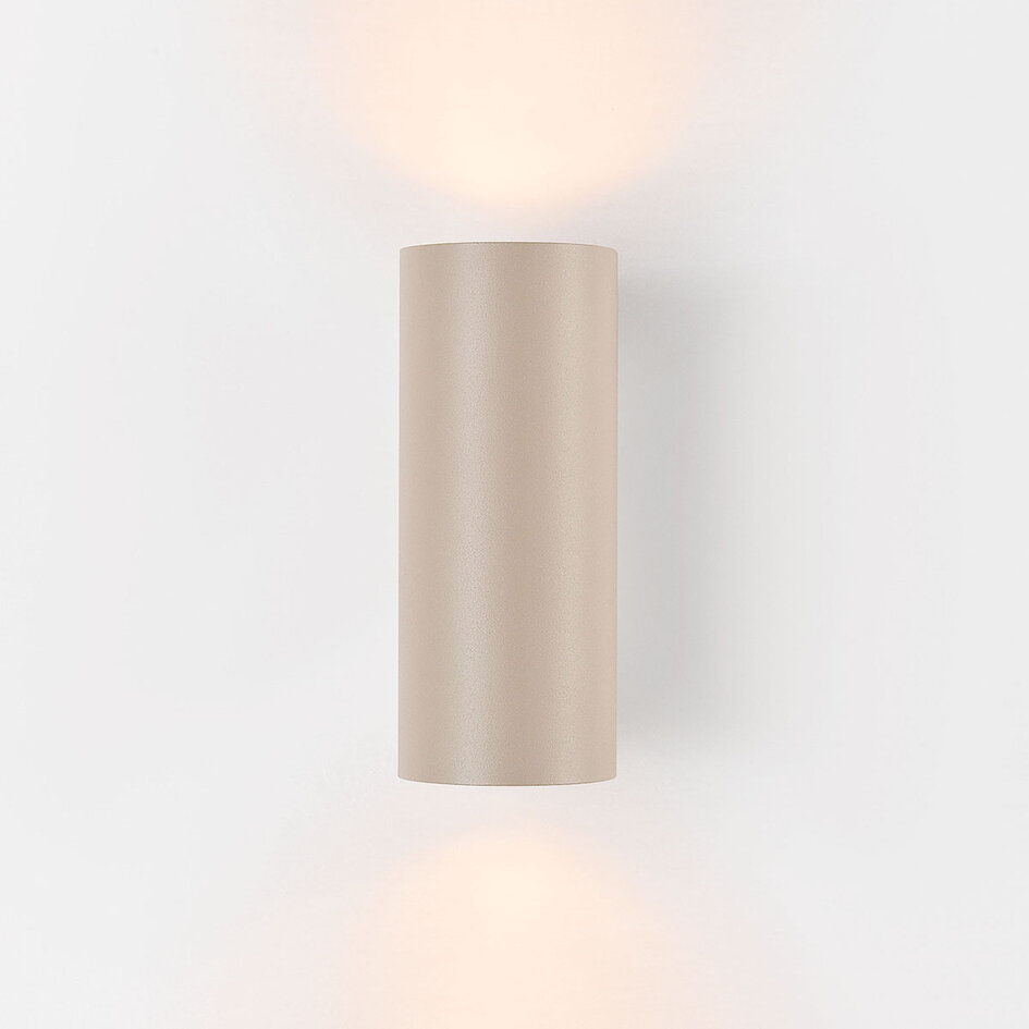 Wandlamp Brunio up & down - zandbeige