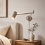 Wandlamp Brino met verstelbare arm - zandbeige