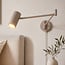 Wandlamp Brino met verstelbare arm - zandbeige
