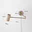 Wandlamp Brino met verstelbare arm - zandbeige