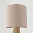 Vloerlamp Papira naturel met linnen kap