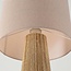 Vloerlamp Papira naturel met linnen kap