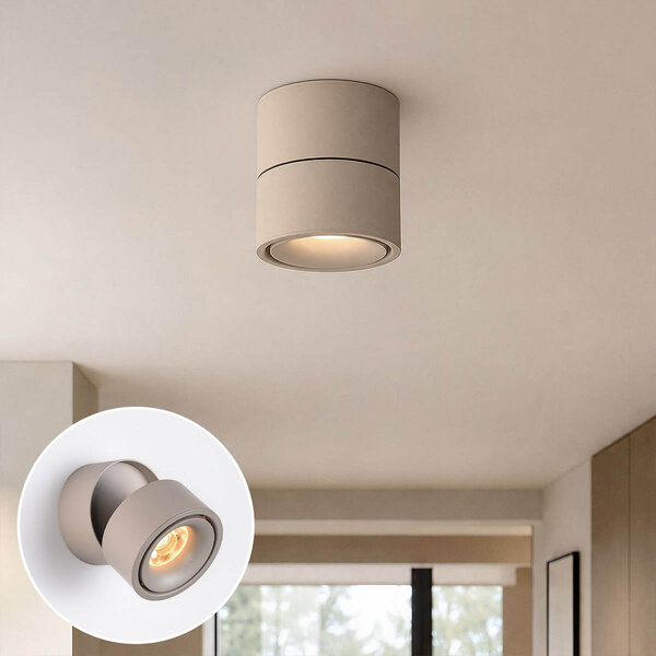 Dim-to-warm opbouwspot Julie in beige