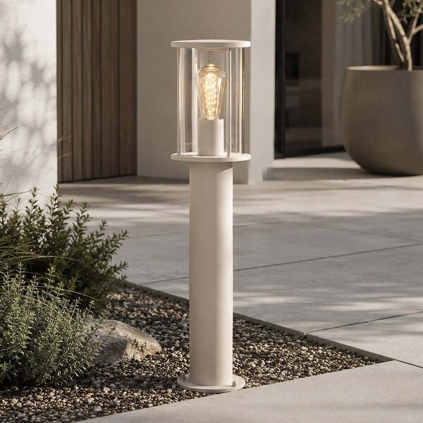 Staande buitenlamp Penn met helder glas - beige