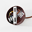 Japandi  hanglamp Flory met travertin (natuursteen) en hout