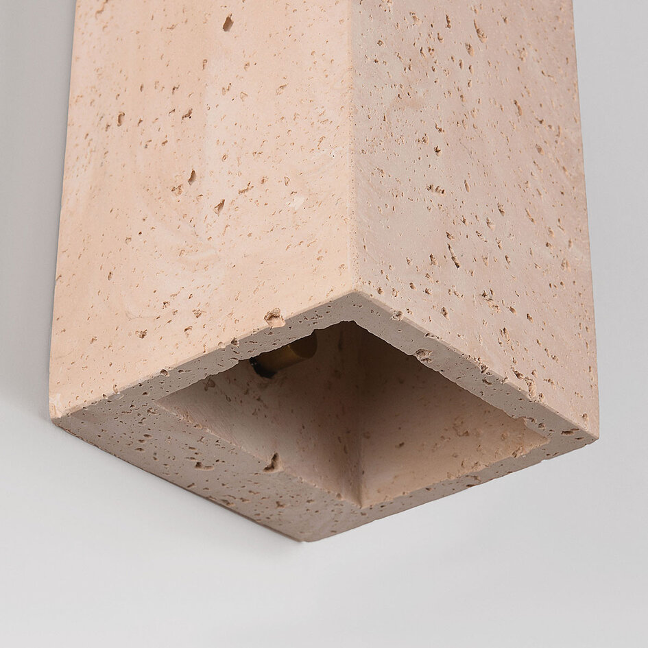 Wandlamp Brody met travertinlook - up & down
