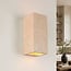 Wandlamp Brody met travertinlook - up & down