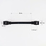 Aftakconnector voor prikkabels - zwart