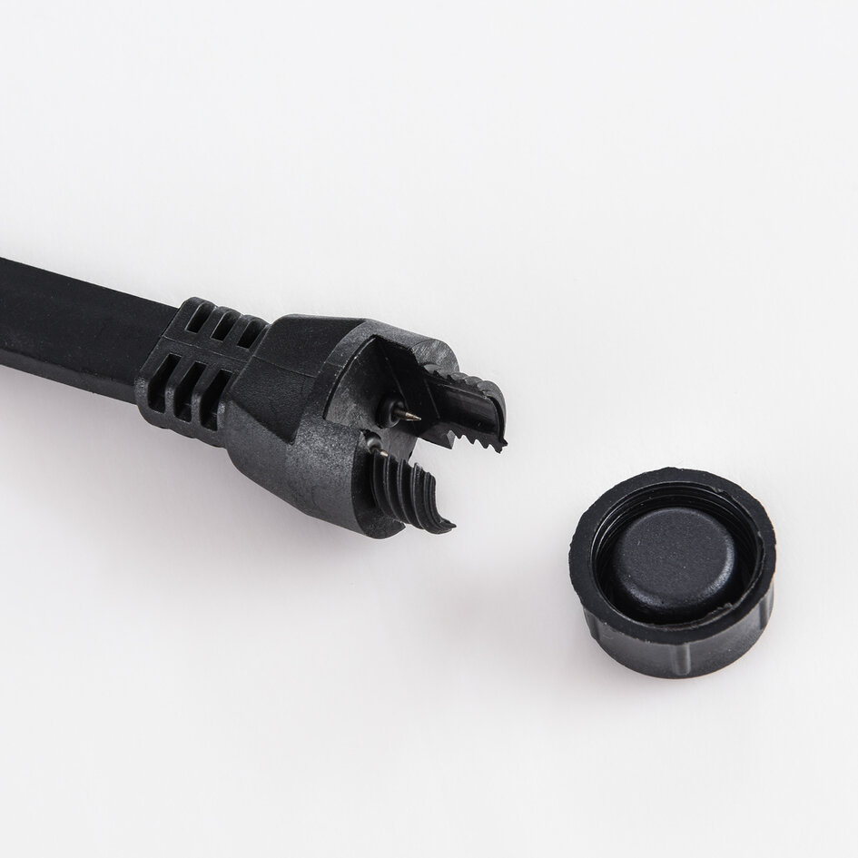 Aftakconnector voor prikkabels - zwart