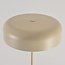 Vloerlamp Arlie met travertinlook voet - beige