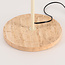 Vloerlamp Arlie met travertinlook voet - beige