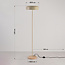 Vloerlamp Arlie met travertinlook voet - beige