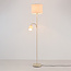 Vloerlamp Savanna met verstelbare leeslamp - beige
