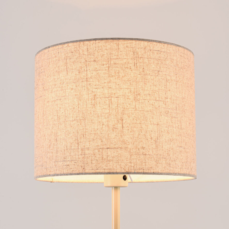Vloerlamp Savanna met verstelbare leeslamp - beige