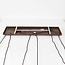 6-lichts hanglamp Loic met ombre glas - bruin
