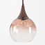 6-lichts hanglamp Loic met ombre glas - bruin