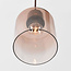 6-lichts hanglamp Palaio met ombre glas - bruin