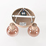 Verstelbare plafondlamp Terra 3-lichts met ombre glas - beige