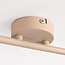Plafondlamp Phiene met 2 draaibare amber glazen kappen - beige