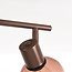 Verstelbare plafondlamp Lorie 3-lichts met ombre glas - bruin